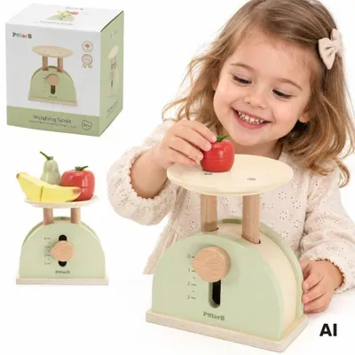 Imagen del producto de Báscula de cocina de madera Polarb