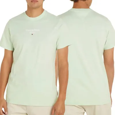 Obrázek produktu pro Pánské tričko Tommy Jeans, mátově zelené, DM0DM18569-LXY, velikost M