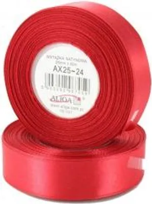 Zdjęcie produktu dla Wstążka sat.AX25-24 25mm/32m Czerwony (4) 7066