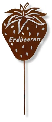Produktbild von Edelrost Erdbeere mit Stecker