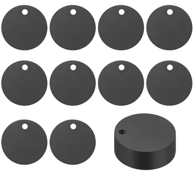 Productafbeelding van Set van 25 Ronde Aluminium Tags voor Huisdieren