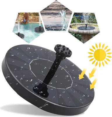 Immagine prodotto di Jopassy pompa solare pompe da giardino 190L/h 7V/1.5W fontana fontana pompa stagno moduli solari stagno acqua caratteristica fontana solare