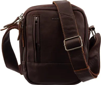 Produktbild von Prato LM Shahid J41-R Rindleder Umhängetasche braun
