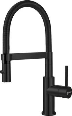 Produktbild von Victory GT2101 Küchenarmatur in Schwarz-Matt mit 360° Schwenkauslauf & Laminarperlator