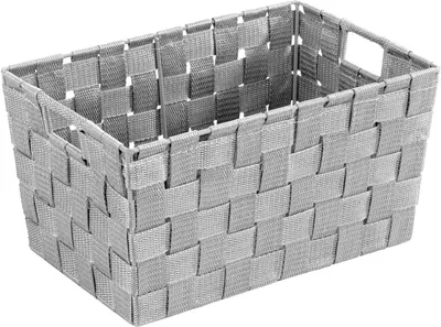 Zdjęcie produktu dla WENKO 22791100, Kosz na rzeczy, Szary, Prostokątny, Polipropylen (PP), Polichlorek winylu (PVC), Monochromatyczny, Wewnętrzna