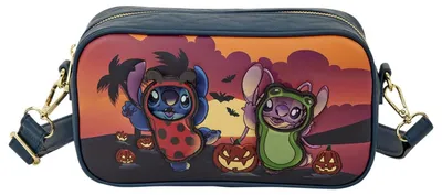 Imagen del producto de Loungefly, bolso de hombro con temática de Halloween de Disney, diseño de Stitch como ángel