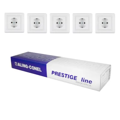 Produktbild von Schutzkontakt Steckdose Weiß 20set