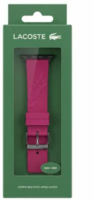 Immagine prodotto di Bracciale in silicone Lacoste per Apple Watch 38/40 mm, color fucsia