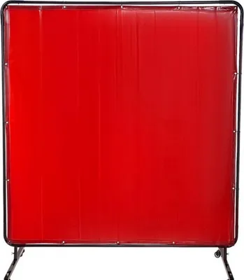 Produktbild von Lasschirm / Lasgordijn – Glasfaser & Kohlenstoffstahl-Rahmen – 183x183cm – Mobil – Rot