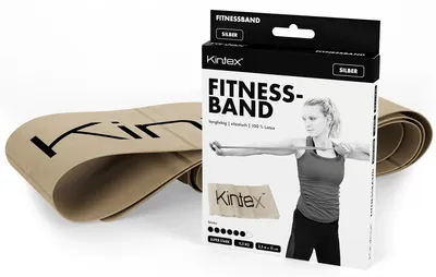 Produktbild von Kintex Fitnessband 2,5 m, Silber, Stark - Sehr stark