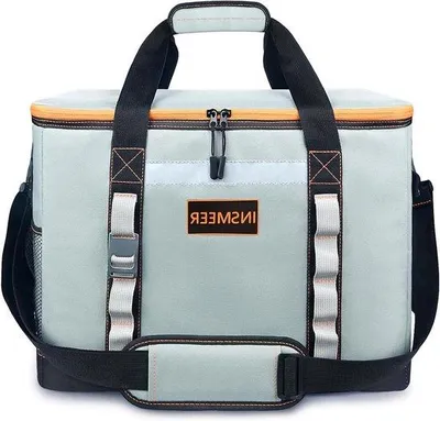 Produktbild von Große 65 cm Isolierte Kühltasche 48L / Faltbar/Leckfrei mit Öffner & Abnehmbarem Schultergurt - Tragbare Thermische Tasche für Strand Picknick Kräuterladen Einkauf Camping