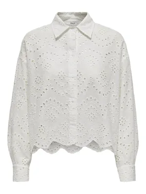 Produktbild von ONLY Bluse lockeres Muschelsaum Hemd Größe: XL
