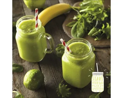 Produktbild von Glasbild Green Smoothie 20x20 cm