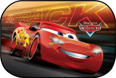 Produktbild von Tataway Maxi-Seitensonnenschutz für Einzelauto 60x40 cm Cars 3 – Kinder-Sonnenschutz mit offizieller Disney Pixar Lightning McQueen-Grafik, einfach zu montieren und zusammenzufalten