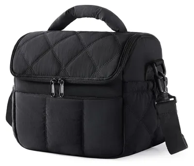 Kühltasche 6 l, 22,9×15,2×19,5 cm, schwarz, isoliert