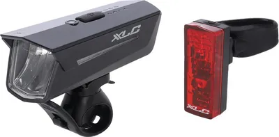 Zdjęcie produktu dla XLC 2500218961, Latarka rowerowa, Czarny, Czerwony, Poziom naładowania, LED, 15 lm, 60 lm