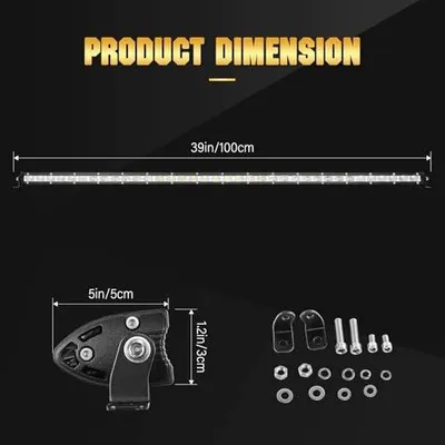 Zdjęcie produktu dla Reflektor roboczy LED 94 cm 180 w 12V 24V samochód terenowy