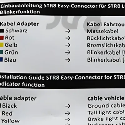 Obrázok produktu pre Adaptér zadného svetla STR8 Easy Connect pre zadné svetlá s funkciou smerových svetiel, všetky modely ()