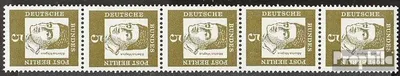Produktbild von Briefmarken Berlin (West) 1961 Mi 199R Fünferstreifen postfrisch Bedeutende Deutsche