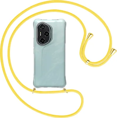 Produktbild von Handykette Backcover-Schutzhülle mit Band (Metall goldfarben) für Honor 300 Pro 5G - gelb