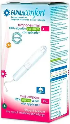 Produktbild von Farmaconfort Tampons in Mini-Größe für leichten Schutz, 18 Stück