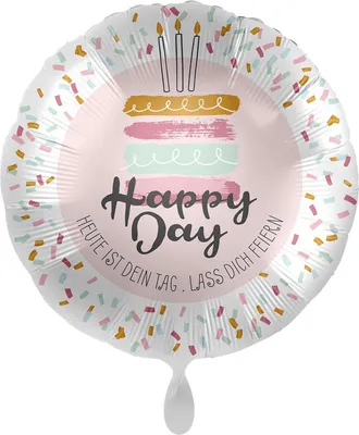 Produktbild von Folienballon Happy Birthday - Lass dich Feiern 43cm