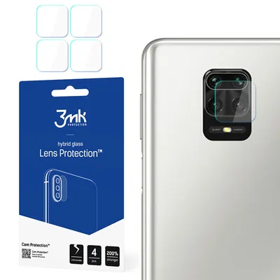 Produktbild von 3mk Hybridglas Lens Protection für Xiaomi Redmi Note 9 Pro 4G Kamera Objektiv Kameralinse 0,16mm 6H (4 Stück)