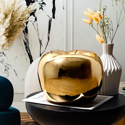 Image de Statue Pomme Dore H27cm