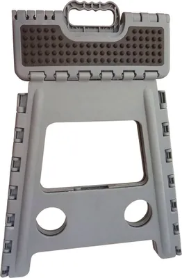 Produktbild von Hippo-tonic Klappbarer Tritthocker Silber  Silber One Size