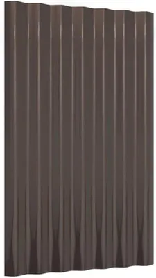 Produktbild von Dachpaneel Set - Hochwertige Dakelemente aus verzinktem Stahl - 60x36 cm - Braun