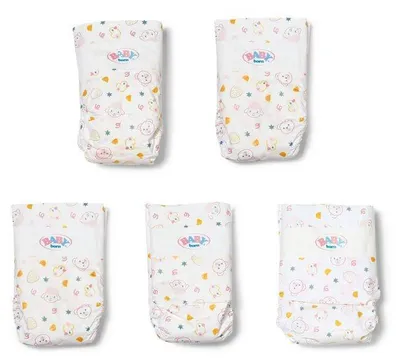 Immagine prodotto di Confezione da 5 pannolini per bambola BABY BORN - Accessori