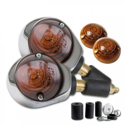 Obrázek produktu pro Ochsenaugen-Blinker chrom getönt 7/8 + 1