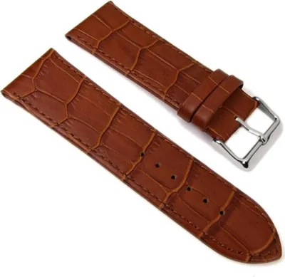 Produktbild von Uhrenarmband Kalbsleder Braun Louisiana Prägung 21934S, Anstoß:30 mm