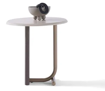 Image de Table d'appoint moderne, beige, de luxe, table design, table de chevet, table basse
