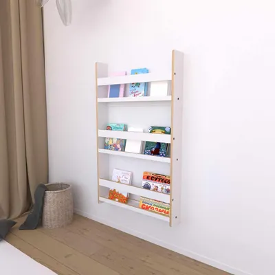 Produktbild von Skye Decor, Hochwertiges Bücherregal, Weiß, 56 x 92 x 10 cm | 100% MDF, Stärke: 12 mm | Modernes Design für stilvolle Wohnräume, elegant und funktional.