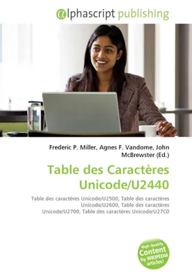 Produktbild von Table des Caractères Unicode/U2440
