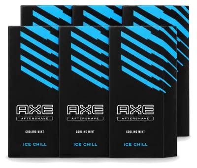 Produktbild von 6 x Axe Aftershave Ice Chill - Kühlende Minze - 100 ml - Vorteilspackung - 6 Stücke