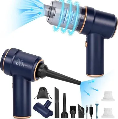 Immagine prodotto di Aspirapolvere portatile con filo in acciaio – Aspirapolvere portatile senza fili per auto – Per sporco secco e umido – Aspirapolvere portatile ad alta potenza – Senza fili