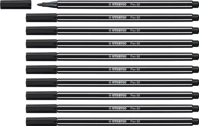 Produktbild von Premium-Filzstift - STABILO Pen 68 - 10er Pack - schwarz