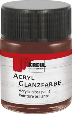 Produktbild von KREUL Acryl Glanzfarbe Dunkelbraun 50 ml