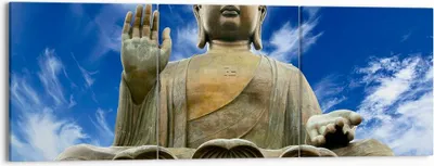 Produktbild von Bild auf Leinwand - Leinwandbild - Asien buddha kultur - 150x50cm - Wand Bild - Wanddeko - Leinwanddruck - Bilder - Kunstdruck - Wanddekoration - Leinwand bilder - Wandkunst - CA150x50-2114