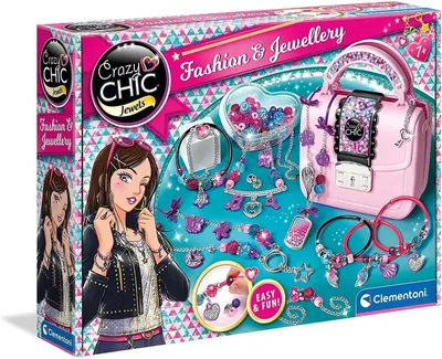 Zdjęcie produktu dla Chic - Moda i biżuteria, zestaw do tworzenia bransoletek dla dzieci, zestaw do projektowania ubrań dla dzieci, zestaw artystyczny i rękodzielniczy, wiek 7-10 lat, numer produktu: 18598, wielokolorowy