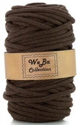 Produktbild von WEBA Makramee-Garn Baumwolle Geflochten 9mm 50m Braun