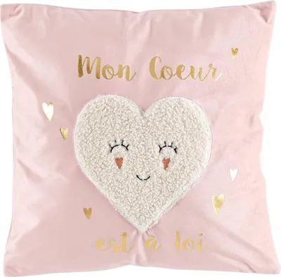 Obrázok produktu pre Ružový vankúš pre deti LILYLOVE, 40 x 40 cm