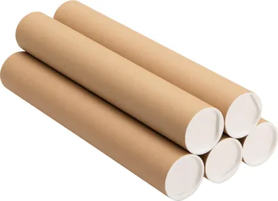 Produktbild von Betzold Pappröhren-Set, 5 Stück - Blanko Pappröhren zum Basteln, Bastel-Bedarf