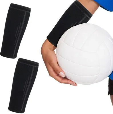 Produktbild von Volleyball-Schutzschilde, Sportpolssteif, für Damen und Mädchen, schwarz, S, schwarz