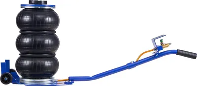 Immagine prodotto di Martinetto pneumatico, martinetto pneumatico a tripla camera da 3 tonnellate, airbag con sei tubi in acciaio, sollevamento fino a 450 mm, sollevamento rapido da 1 a 6 secondi, pneumatico con maniglia lunga e cuscinetto in gomma per riparazioni di auto, SUV, pick-up, officine