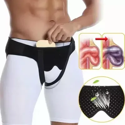 Produktbild von Leistenbruch-Stützgürtel für Herren, beidseitig verstellbar