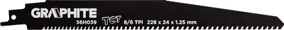 Obrázek produktu pro Pilové kotouče GRAPHITE HM TCT, 228 x 24 x 1,25 mm, 8/6TPI