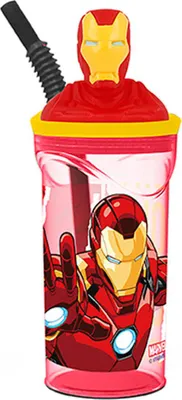 Produktbild von Stor 57778 - Marvel Avengers Ironman, 3D Trinkbecher 360ml
